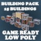 Low Poly Game Buildings Pack 01 - 3DOcean Item for Sale