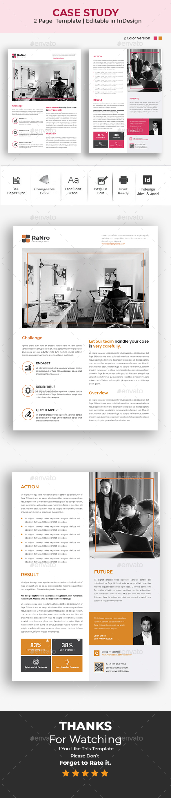 Case Study Template | InDesign