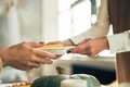 The girl gives the pumpkin pie - PhotoDune Item for Sale