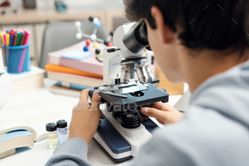 roscope, science and education concept