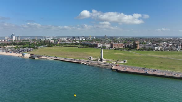 Southsea Common on the Shores of the Solent on the South Coast of England