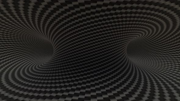 Carbon Fiber Hypnotic Optical Illusion Seamless Animation