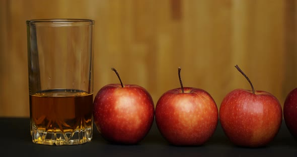 Concept Stop Motion Animation Apple and Juice