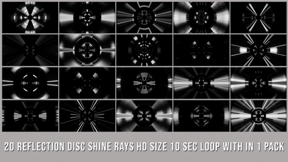 Reflection Disc Shine Rays Pack V01