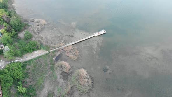 Empty pier at sea