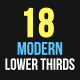 18 Modern Lower Thirds - VideoHive Item for Sale