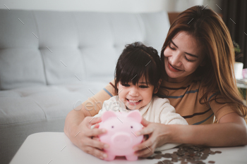  Family budget and savings concept. Junior Savings Account concept
