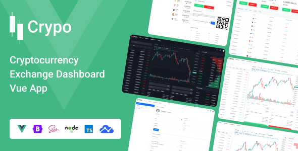 Crypo - Cryptocurrency Exchange Dashboard Vue App