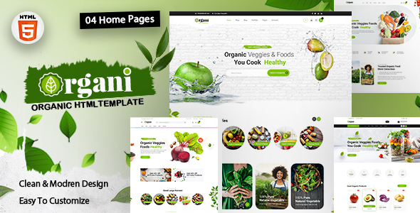 Organi - Fruits & Vegetables Store HTML Template