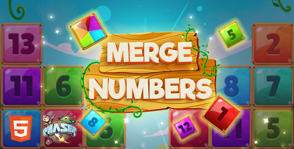 Merge Numbers - HTML5 Game (Phaser 3)