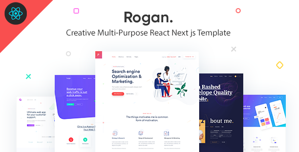 Rogan – Creative Multipurpose React Next js Template