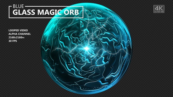 Blue Glass Magic Orb