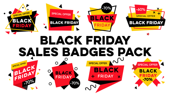 Black Friday Sale Badges Pack V2 10 in 1 alt