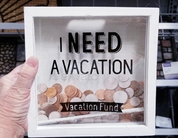 ds! A framed piggy bank, saying I Need A Vacation, is used to drop money into the slot in the top of the frame, while reminding the user of how much a vacation is needed. That gives incentive to drop money in the framed piggy bank often, with a travel goal in mind. Travel, Wanderlust, Bucket List, Vacation Fund!