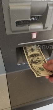 d dollar bill into the ATM machine to deposit to their account. Electronic banking, using an automated teller machine, is fast, convenient and accurate. Banking 24 hours a day, 7 days a week. No envelopes or deposit slips needed at this ATM!