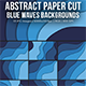 Abstract Paper Cut Blue Waves Backgrounds - GraphicRiver Item for Sale