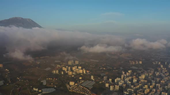 Clouds Over the City Aerial Videography