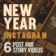 Happy New Year Instagram Promo Post And Story - VideoHive Item for Sale