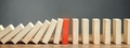 Wooden blocks and the effect of dominoes - PhotoDune Item for Sale