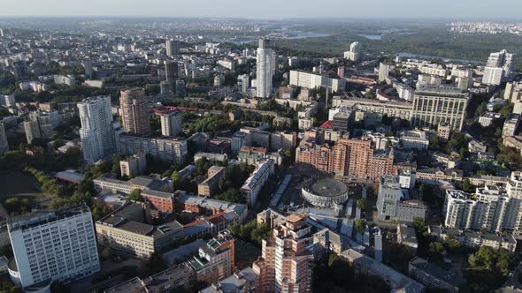 Kyiv - Aerial View of the Capital of Ukraine. Kiev