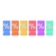 3d Coupon Set with Percent Symbol - GraphicRiver Item for Sale