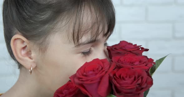 Child Model in Flowers