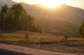 Golden hour; mountain biking in Telluride, CO. - PhotoDune Item for Sale