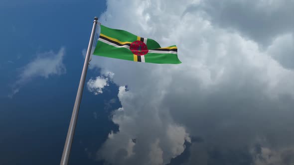 Dominica Flag Waving 2K