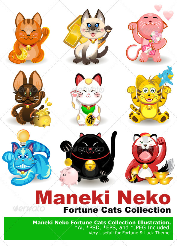 Maneki Neko Fortune Cat Collection