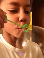 Young mixed race boy blowing bubble. Close up of face - PhotoDune Item for Sale