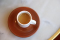 Small cup of espresso on whitish tabletop  - PhotoDune Item for Sale