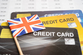 United kingdom flag on credit card. Finance development, Banking Account, Statistics  - PhotoDune Item for Sale