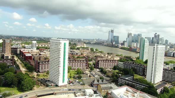 Drone shot of the Construction site