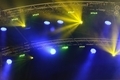 stage lights on a concert open air during night time. colorful. - PhotoDune Item for Sale