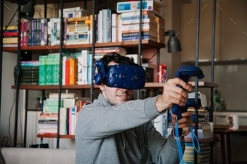 round. Virtual reality concept.