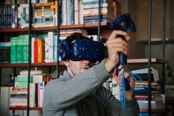 round. Virtual reality concept.