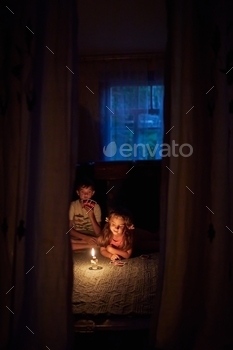 t. There was a storm at the village and there were problems with electricity, that’s why children had to use candle lights It’s a true story