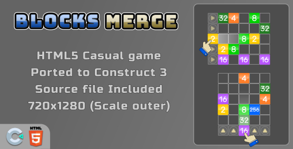 Blocks Merge - HTML5 Casual Game