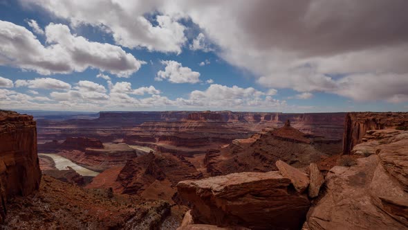 Cloud Time Lapse Canyons Utah Landscape