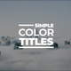Modern Titles | After Effects - VideoHive Item for Sale