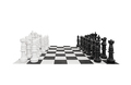 Giant big plastic chess board for outdoor playing isolated over white - PhotoDune Item for Sale