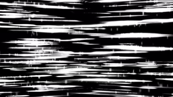 Abstract monochrome visualization of hyperspace