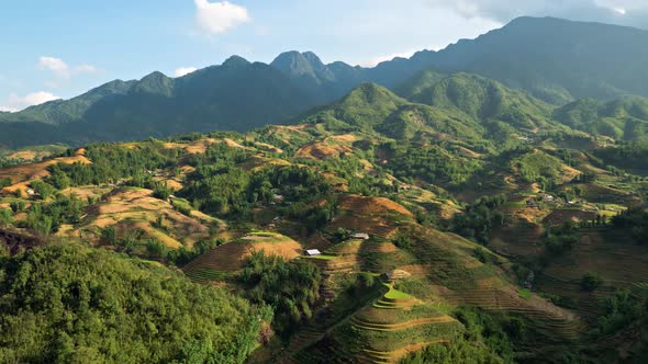 Time Lapse Terraced Rice Paddies In Northern Vietnam