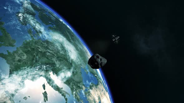 Asteroid near Earth miss