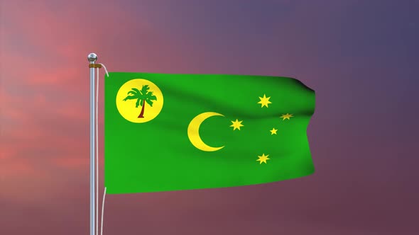 Cocos (Keeling) Islands Flag 4k