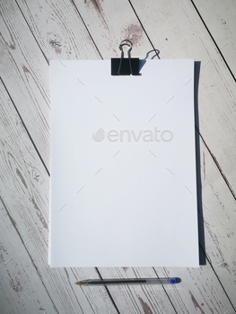 blank page of white paper