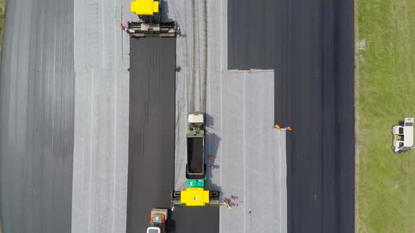 Aerial View Of Asphalt Product