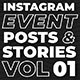 Instagram Event Posts and Stories. Vol 1 - VideoHive Item for Sale