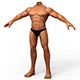 Low Poly Muscular Body Base Mesh - 3DOcean Item for Sale