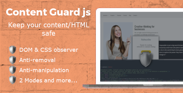 Content Guard js | Anti-removal DOM